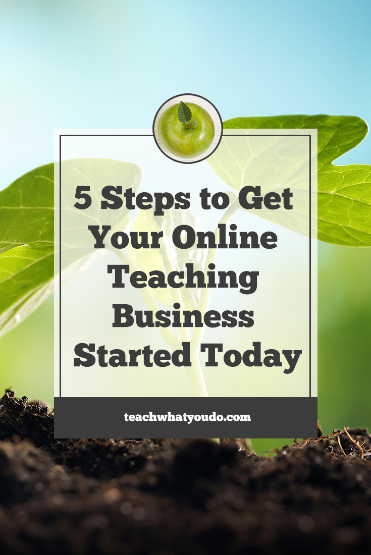 5 Steps to Get Your Own Online Teaching Business Started Today | Teach What You Do