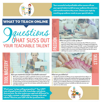 Your Teachable Talent | Teach What You Do