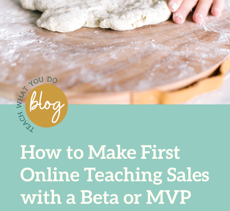 How to Make First Online Teaching Sales with a Beta or MVP Offer