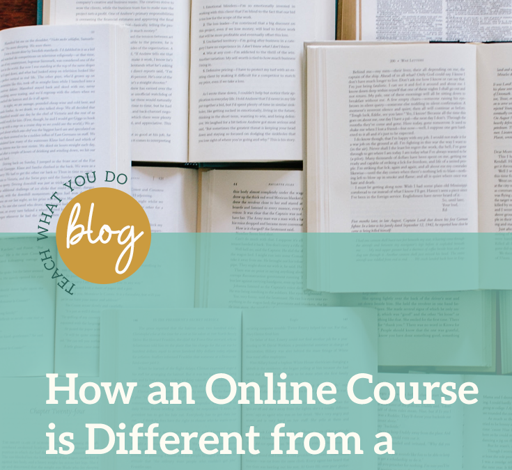 How an Online Course is Different from a How-to Book