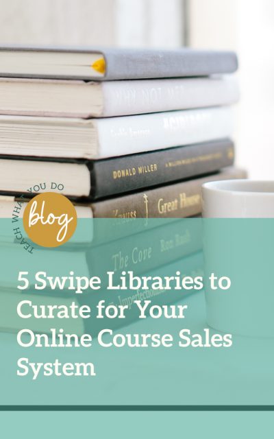 5 Swipe Libraries to Curate for Your Online Course Marketing